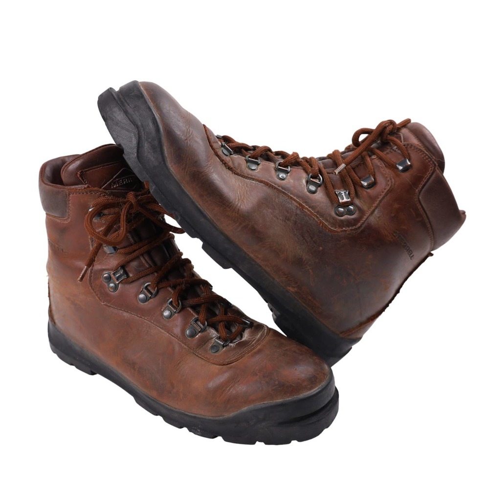 Vintage Merrell Italian Made Leather Mountaineering Boots